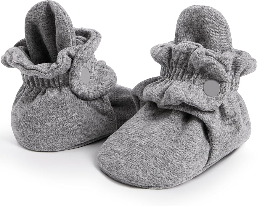 Pro Goleem Unisex Cotton Baby Booties, Warm Cozy Stay-On Baby Slippers by ProGoleem