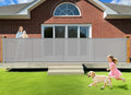 196 Inch Retractable Baby Gates Extra Wide, 41 Inch Reinforced Extra Tall Gate for Large Openings, Mesh Safety Gate for Kids Pets, Retractable Dog Gate for Pool Garages Doorway Indoor Outdoor, Gray