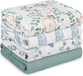 GLLQUEN BABY Muslin Swaddle Blankets 4Pk Receiving Blanket Large 35" x 40" | by GLLQUENBABY