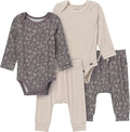 Modern Moments by Gerber Baby Viscose 4-Pack Bodysuit & Pant Set by ModernMomentsbyGerber