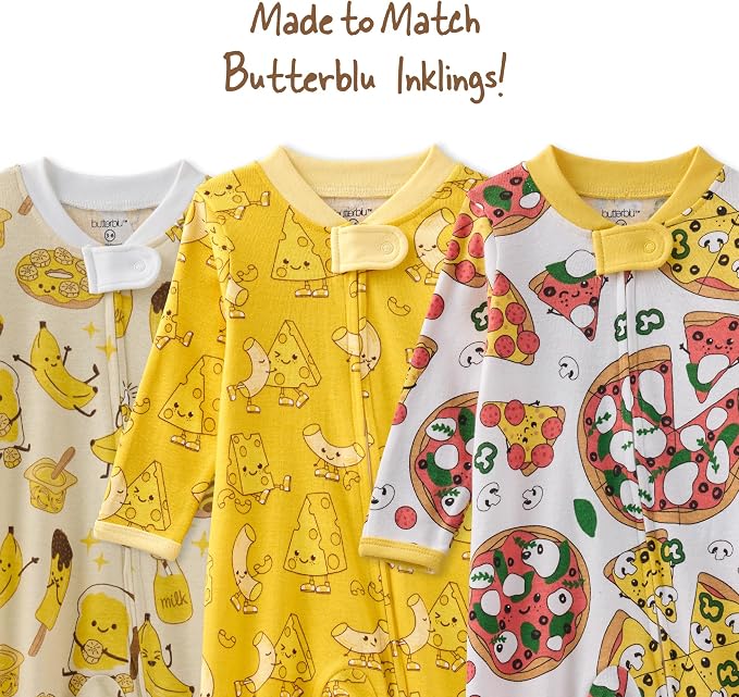 Butterblu Scout Sleep & Play 100% Organic Cotton Footed Zip Front PJs | GOTS - Image 8