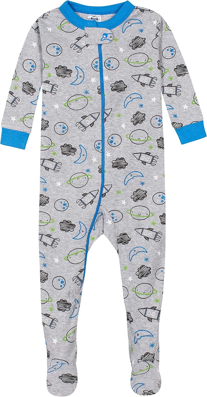 Gerber Baby Boys 4-Pack Footed Pajamas - Image 2