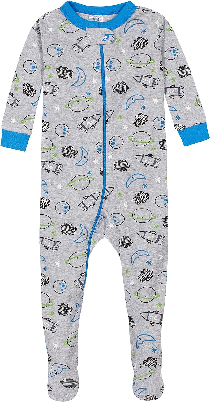 Gerber Baby Boys 4-Pack Footed Pajamas - Image 2