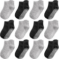 Tphon Non Slip Toddler Socks 12 Pairs Kids Grip Sock by TPHON