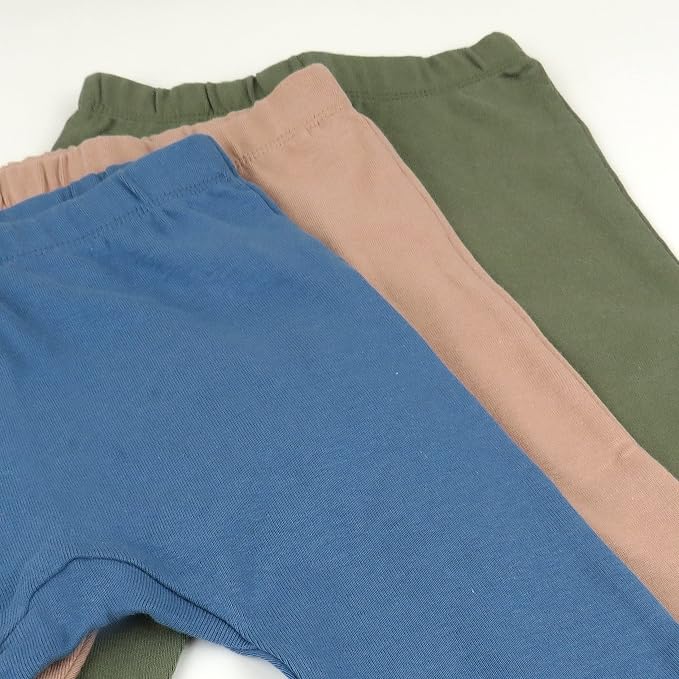 HonestBaby Unisex-Baby Multipack Harem Pants Roomy Fit Pull on Bottoms 100% - Image 3
