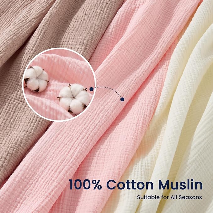 EXQ Home Muslin Swaddle Blankets - Image 4