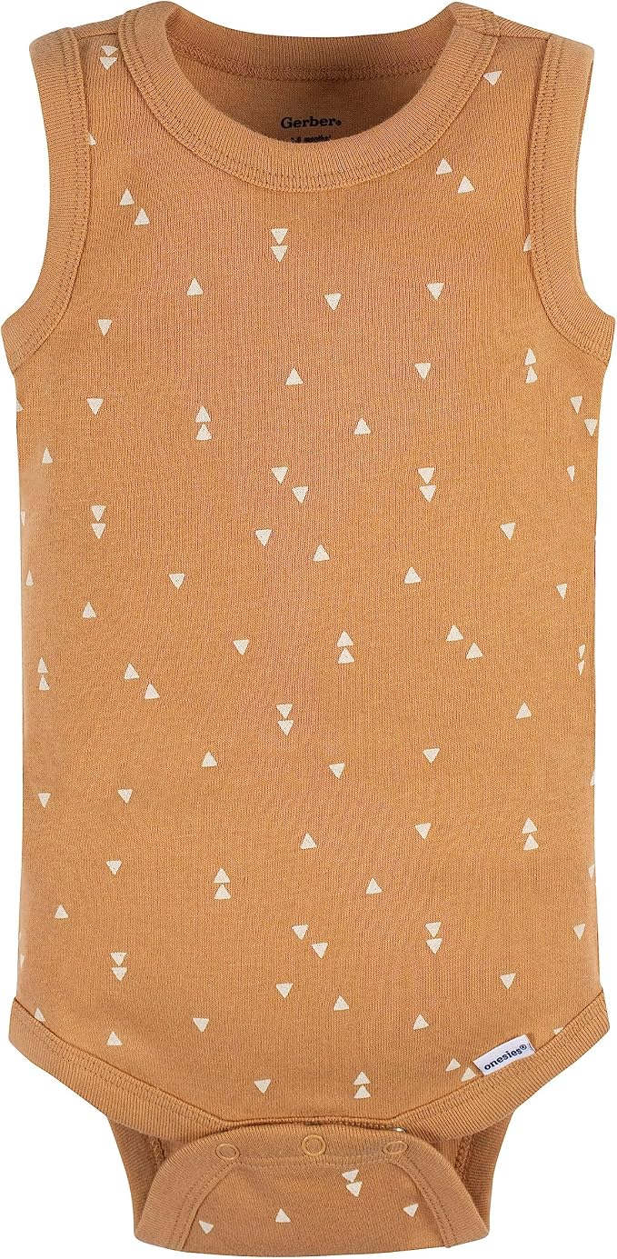 Gerber Baby Boys Multi-Pack Sleeveless Onesies Bodysuit - Image 5