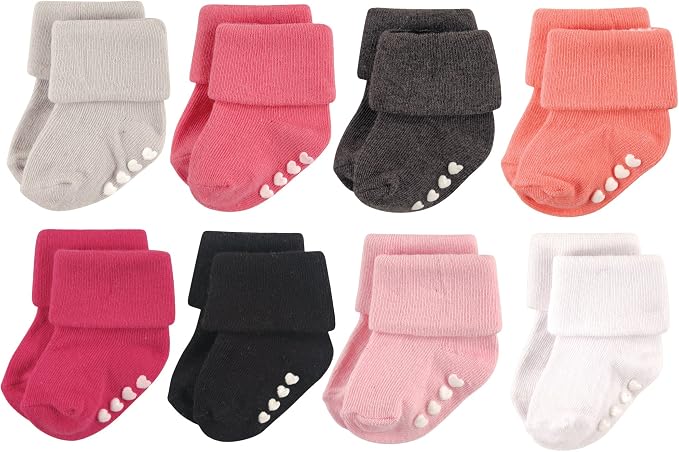 Hudson Baby Baby 8-pack Cotton Rich Newborn and Terry Socks - Image 2