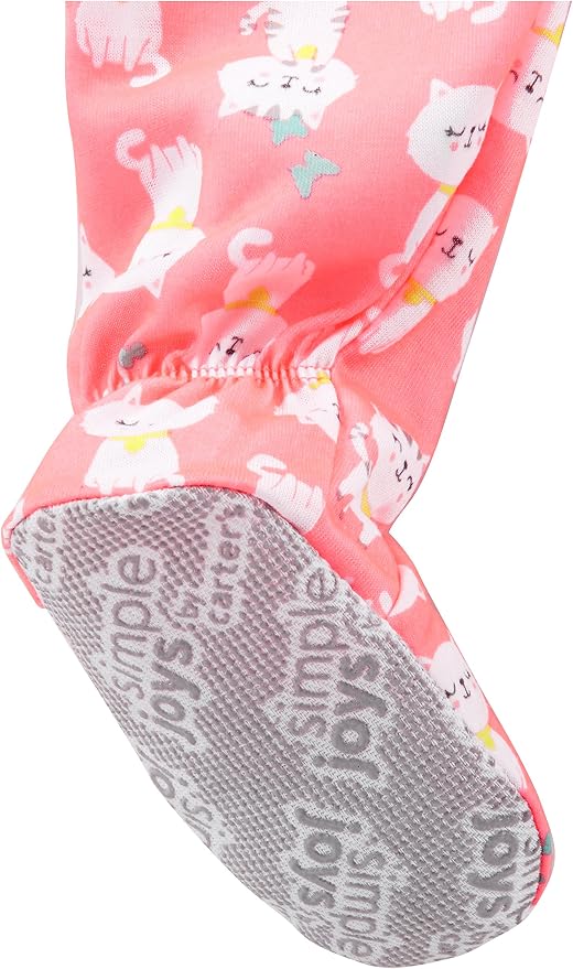 Simple Joys by Carter's Baby and Toddler Girls' 3 Pack Loose Fit Polyester - Image 3