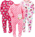 Simple Joys by Carter's Girls Loose-Fit Flame Resistant Fleece Footed Pajamas by SimpleJoysbyCarters