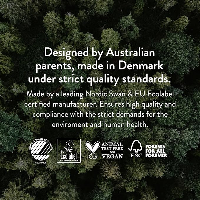 Joonya Pull-Up Pants Baby Diapers, Size 4 L (15-26 lb) - 6 Bags of 25 (150) - NonToxic, Eco-Friendly, Ultra Slim, Overnight Use - Made in Denmark