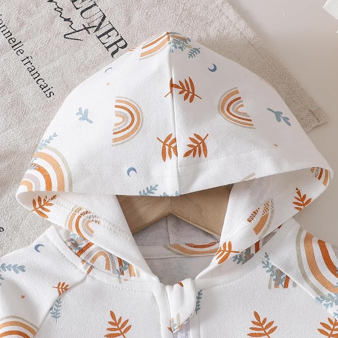 ROMPERINBOX Baby Hoodie for Boy Girl, Full Zip-up Lightweight Thin Jackets Coat - Image 4