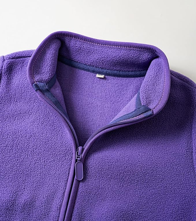 Toddler Boys Girls Fleece Jacket Lightweight Fall Spring 2-12 Years - Image 7