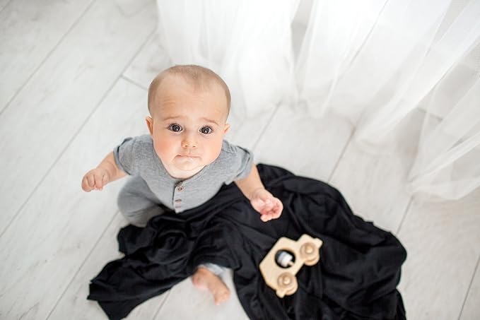 Copper Pearl Swaddle Blankets for Newborns | Soft Stretchy Receiving Blankets - Image 5