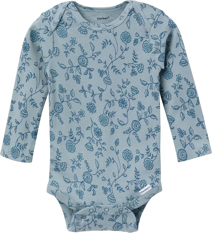 Gerber Baby Girls' 6-pack Long-sleeve Onesies Bodysuits - Image 2