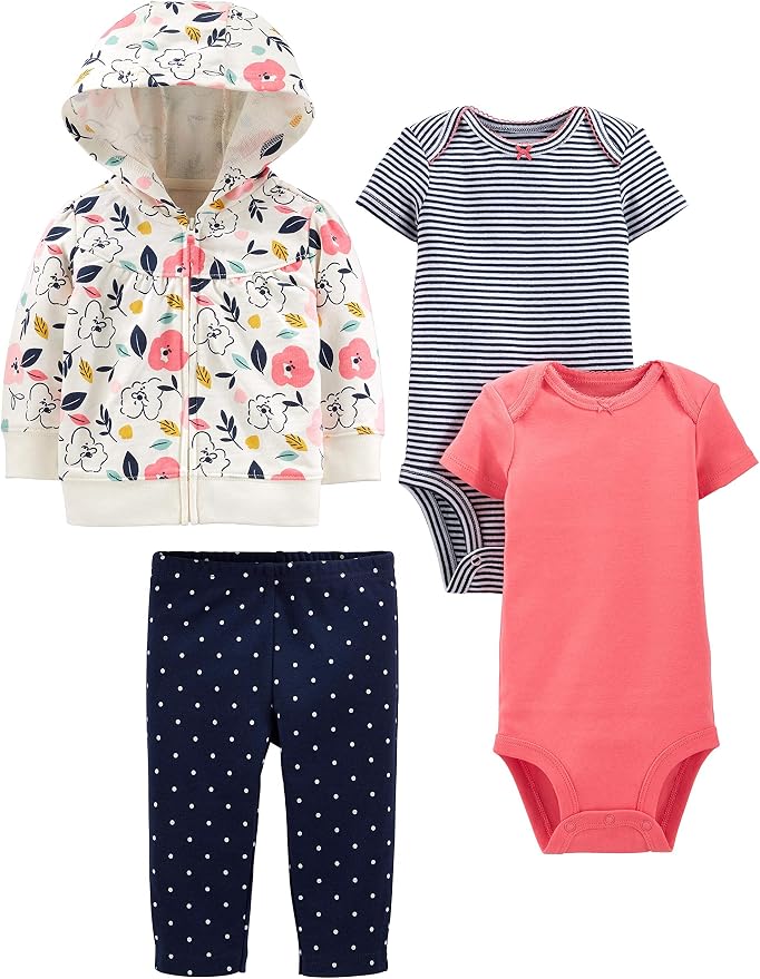 Simple Joys by Carter's Baby Girls 4-piece Jacket, and Bodysuit Set by SimpleJoysbyCarters
