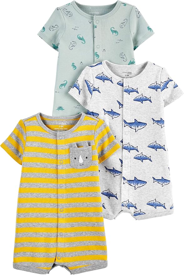 Simple Joys by Carter's Baby 3-Pack Snap-up Rompers by SimpleJoysbyCarters