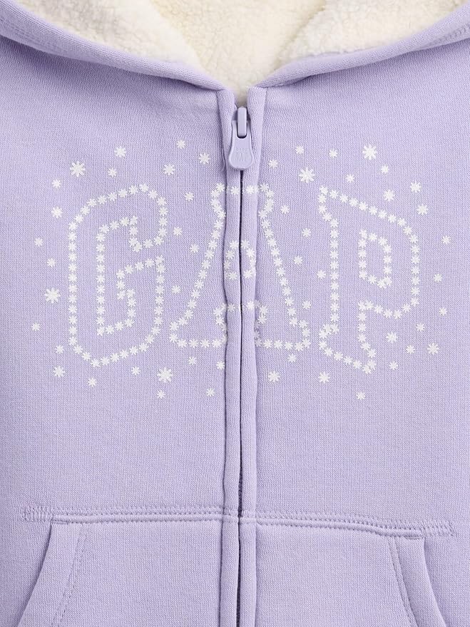GAP Baby Girls' Cozy Logo Full Zip - Image 3