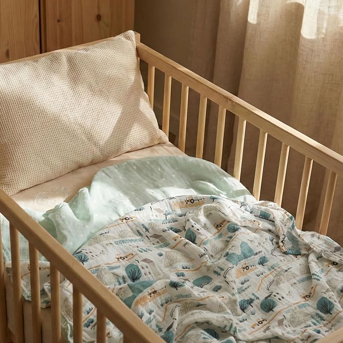 Muslin Swaddle Blankets for Newborn, Cotton Receiving Blanket | 4 Pack 100% - Image 3