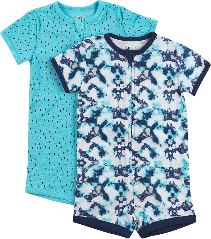 Hanes Baby Rompers, Ultimate Zippin Short Sleeve Romper by Hanes