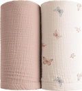 Konssy Muslin Swaddle Blankets, 100% Cotton Receiving Blankets, Soft & by Konssy