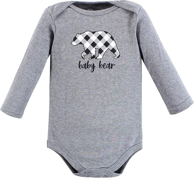 Hudson Baby baby-boys Cotton Long-sleeve Bodysuits 5-pack - Image 3