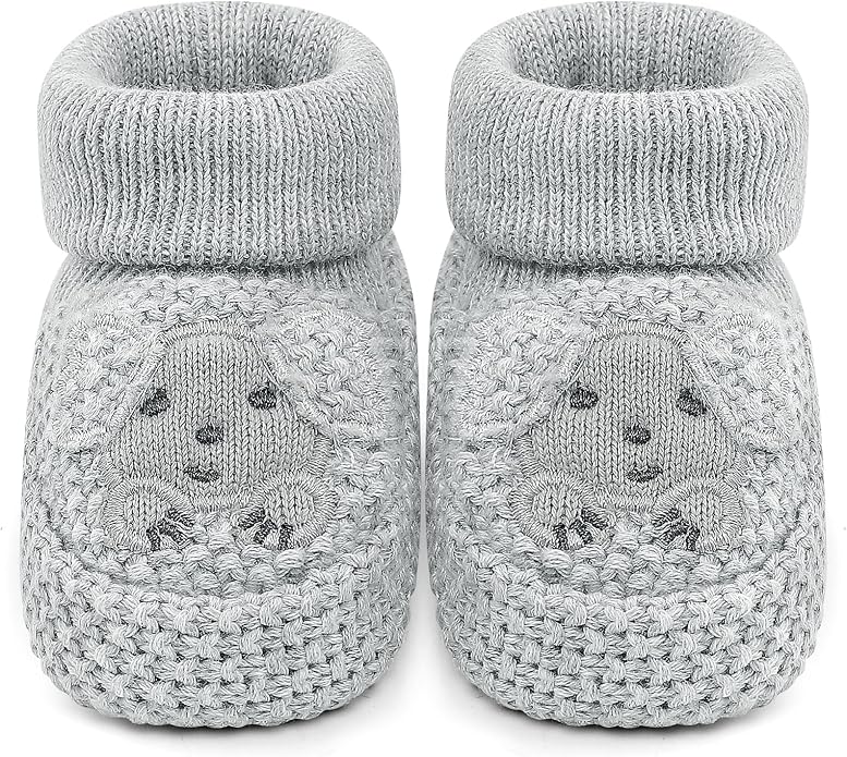 Newborn Shoes Knit Soft Baby Sock Booties - Image 5
