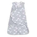 HALO 100% Cotton Sleepsack Swaddle, 3-Way Adjustable Wearable Blanket, TOG 1.5, Clouds, Newborn, 0-3 Months