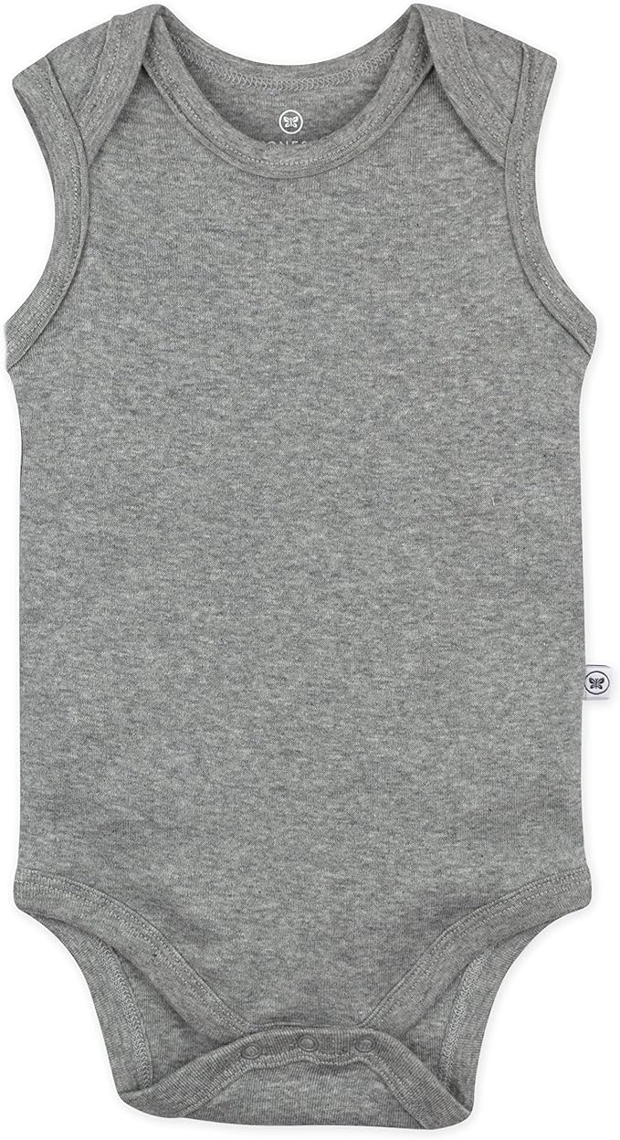 HonestBaby baby-boys Sleeveless Bodysuits One-piece 100% Organic Cotton - Image 3