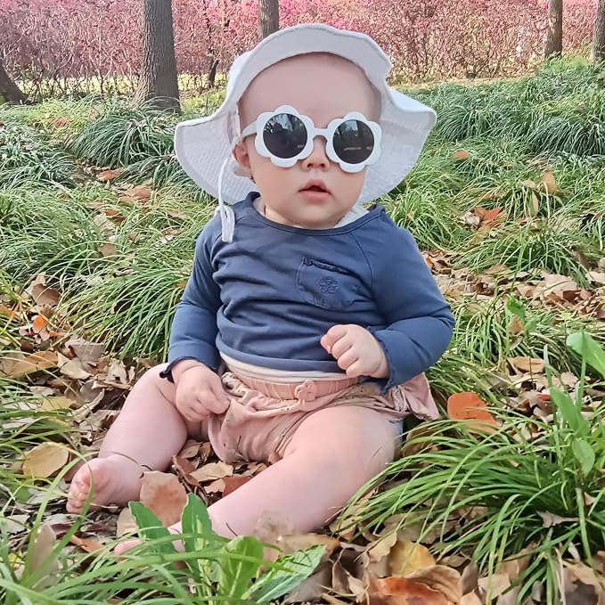 Baby & Toddler Wide Brim Sun Hats UPF 50+ Sun Protection Bucket Cap Cute - Image 6