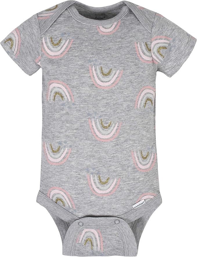 Gerber Baby Girls' 8-pack Short Sleeve Onesies Bodysuits - Image 4