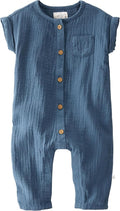 little planet by carter's Unisex Baby Waffle Knit Button-Front Jumpsuit made by LittlePlanet