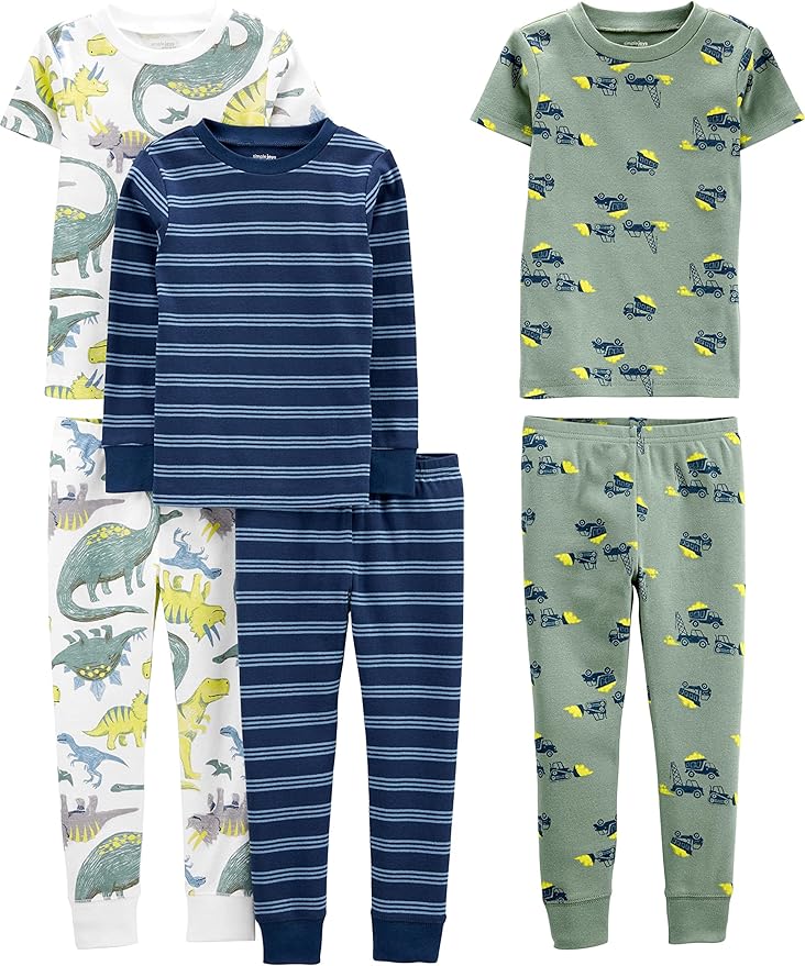 Simple Joys by Carter's Girls 6-piece Snug Fit Cotton Pajama Set by SimpleJoysbyCarters