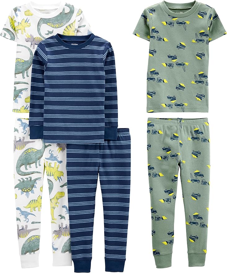 Simple Joys by Carter's Girls 6-piece Snug Fit Cotton Pajama Set by SimpleJoysbyCarters