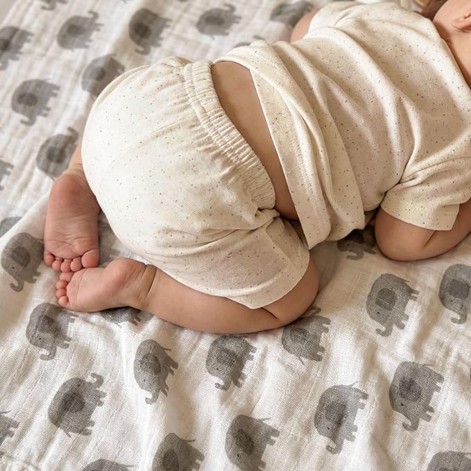 Muslin Swaddle Blankets for Newborn, Cotton Receiving Blanket | 4 Pack 100% - Image 7