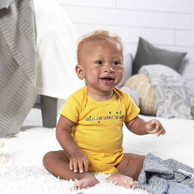 Gerber Baby Boys' 5-pack Variety Onesies Bodysuits - Image 5