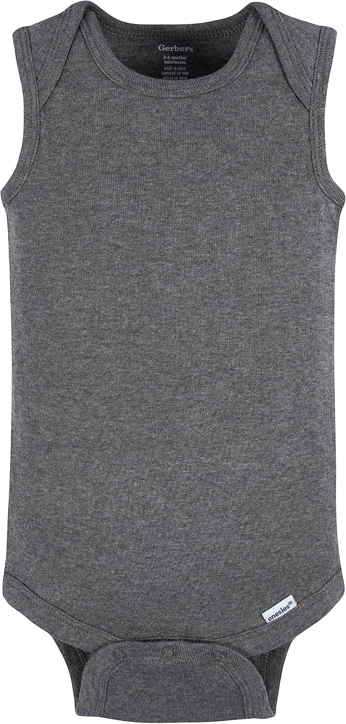 Gerber Baby Boys Multi-Pack Sleeveless Onesies Bodysuit - Image 2