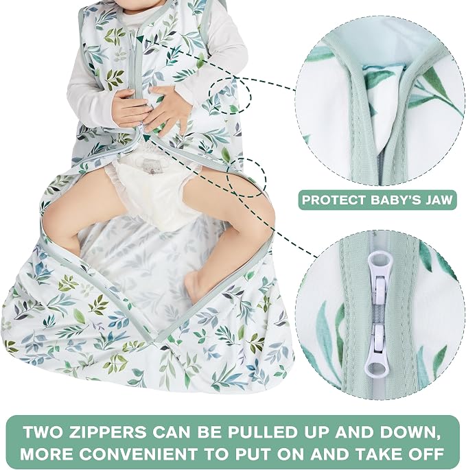 BSTOPPT 3 Pack Baby Sleep Sack 6-12 Months 100% Rayon Cotton Baby Sleeping Bag - Image 5