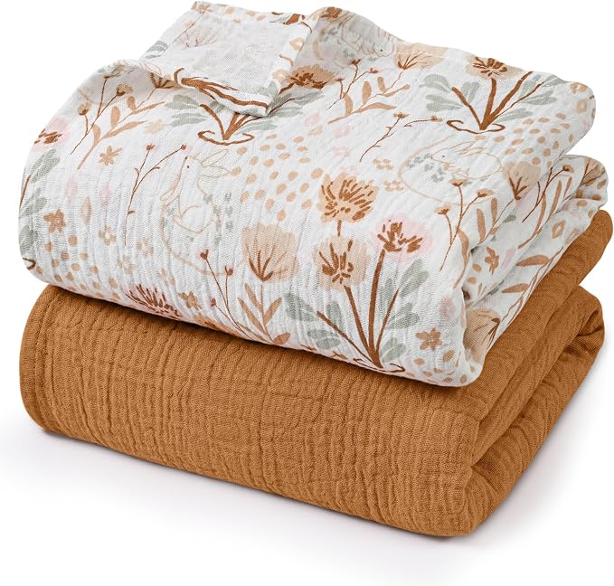 GLLQUEN BABY Muslin Swaddle Blankets by GLLQUENBABY