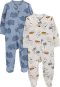Simple Joys by Carter's Unisex Baby 2-way Zip Thermal Footed Sleep and Play by SimpleJoysbyCarters