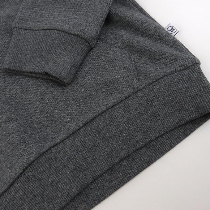 HonestBaby Baby 3-pack Thermal Hoodie 100% Organic Cotton - Image 4
