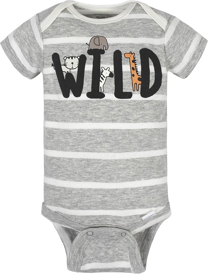 Gerber Baby Boys 8-Pack Short Sleeve Onesies Bodysuits - Image 2