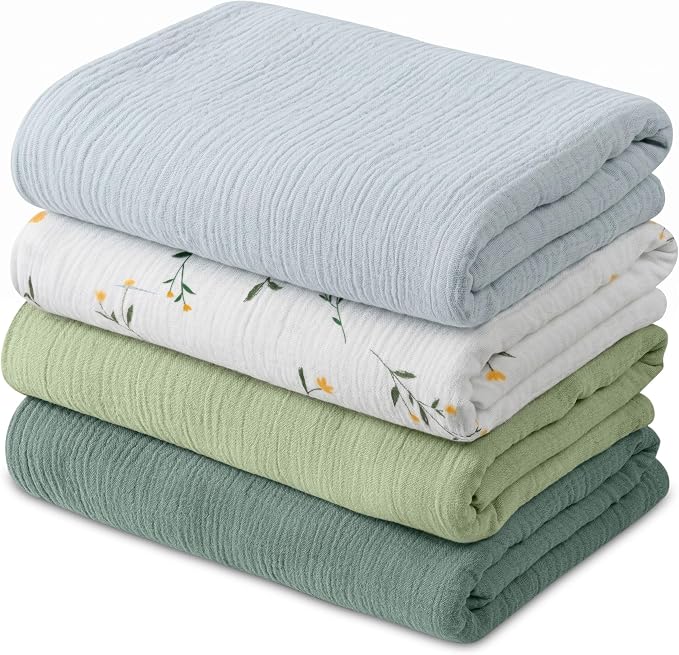 GLLQUEN BABY Muslin Swaddle Blankets by GLLQUENBABY