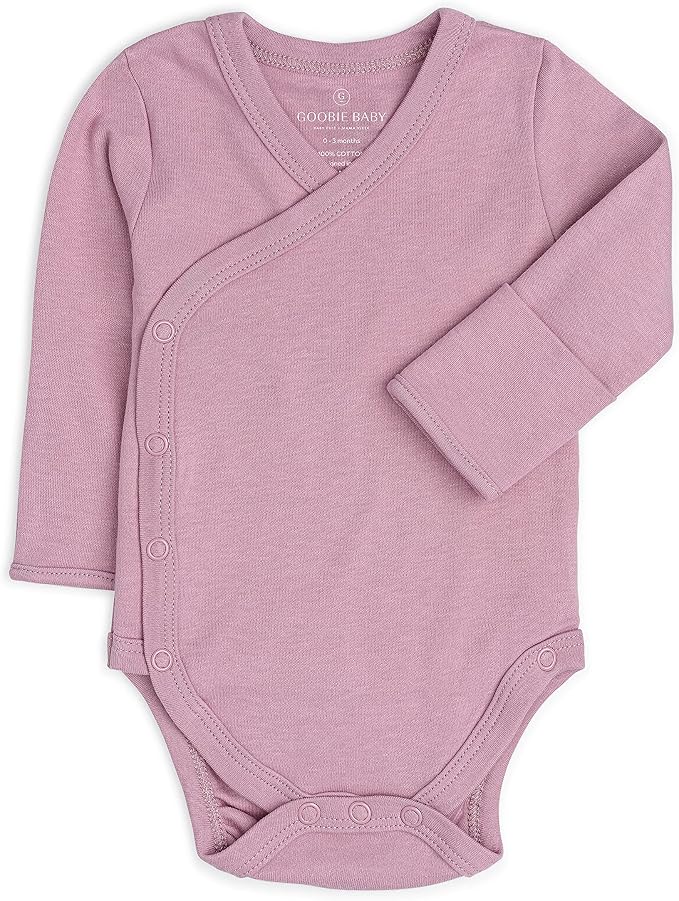 Baby Side Snap Kimono Bodysuit Set, Mitten Cuffs, 100% Cotton, Boy Girl - Image 6