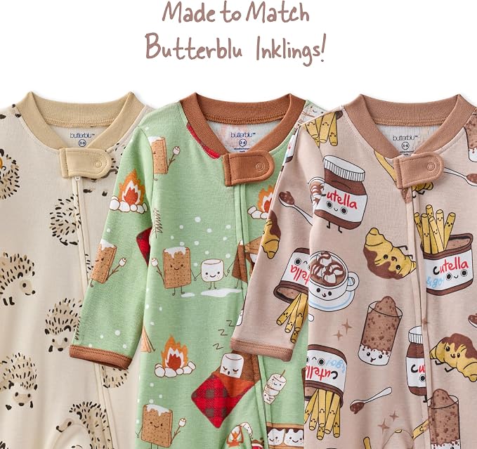 Butterblu Scout Sleep & Play 100% Organic Cotton Footed Zip Front PJs | GOTS - Image 8
