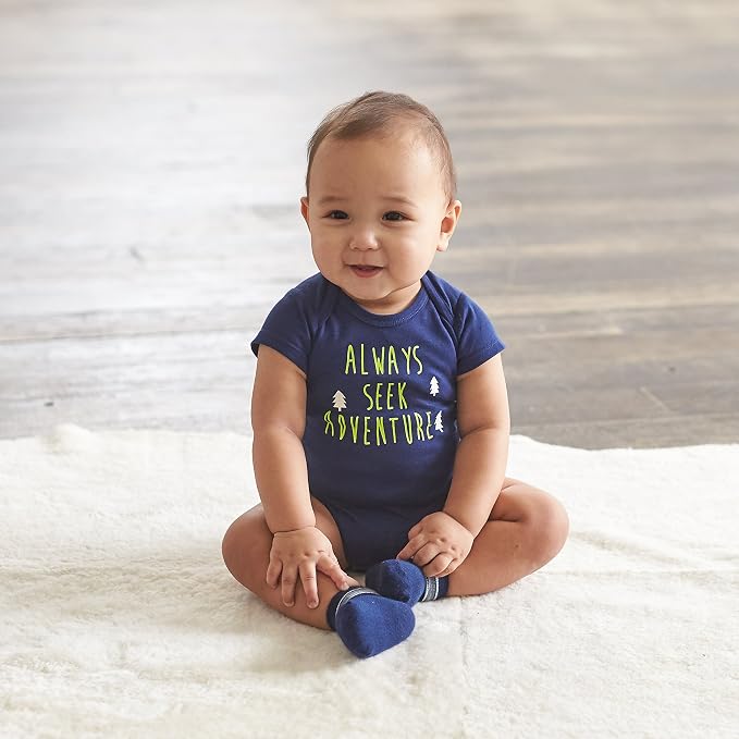 Gerber Baby Boys' 5-pack Variety Onesies Bodysuits - Image 9