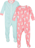 Gerber Baby Girls 2-Pack Footed Pajamas by Gerber
