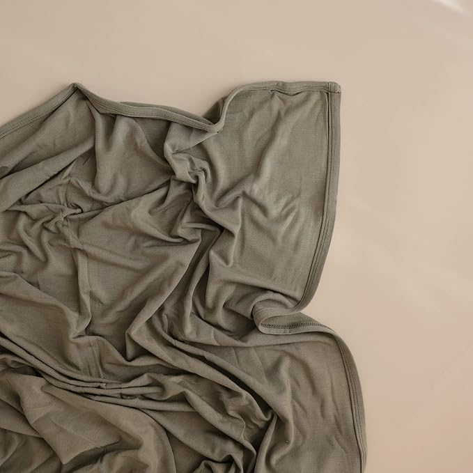 mushie Stretchy Baby Swaddle Blanket | Extra Soft & Snug Fit | 47"x47" - Image 3