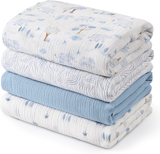 GLLQUEN BABY Muslin Swaddle Blankets by GLLQUENBABY