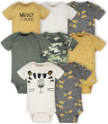 Gerber Baby Boys 8-Pack Short Sleeve Onesies Bodysuits by Gerber